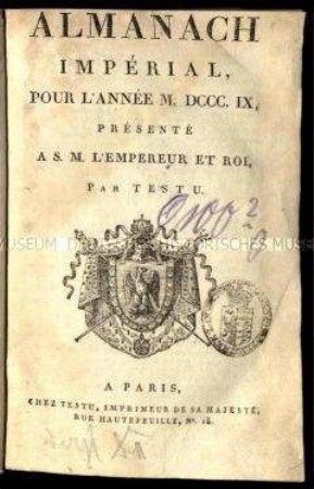 Staatshandbuch für Frankreich 1809