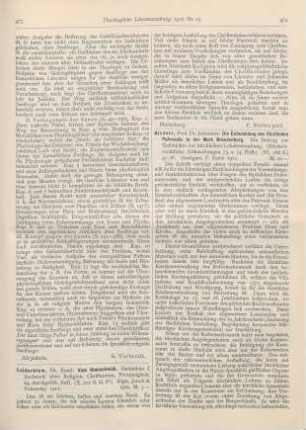 474-475 [Rezension] Niedner, Johannes, Die Entwicklung des städtischen Patronats in der Mark Brandenburg