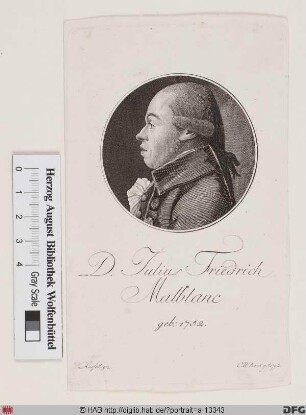 Bildnis Julius Friedrich Malblanc (1822 von)