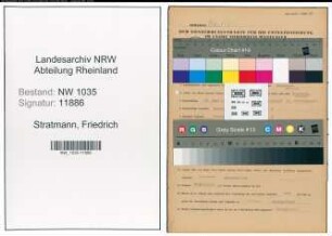 Entnazifizierung Friedrich Stratmann , geb. 12.06.1902 (Magazinverwalter)