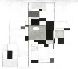 Entwurf für einen Wohnraum (Gesamtraum) - Ida Bienert