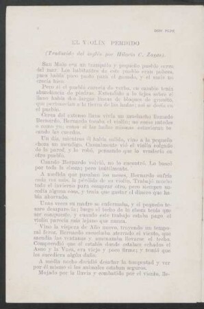 El violín perdido