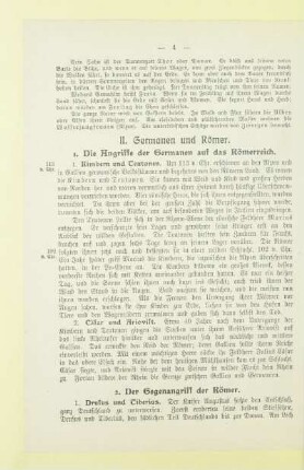 II. Germanen und Römer