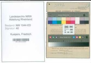 Entnazifizierung Friedrich Kuepers , geb. 22.02.1888 (Lehrer)