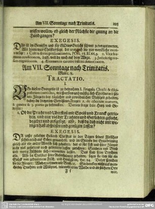 Am VII. Sonntage nach Trinitatis. Marc. 8
