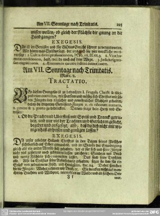 Am VII. Sonntage nach Trinitatis. Marc. 8