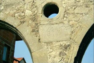 Detail voriges Bild: Inschrift ANO 1620 BIP
