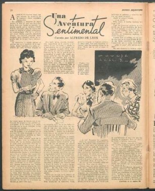 Una aventura sentimental : Cuento por Alfredo de Leon