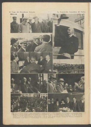 El viaje del Presidente Serrato. - La Exposición Ganadera del Salto. - [Varias fotografías]