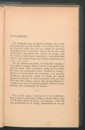 La derrota