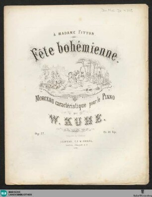 Fête bohémienne : morceau caractéristique pour le piano; op. 77