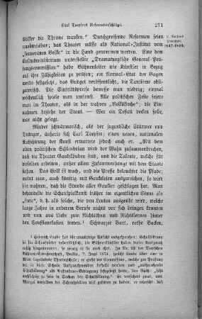Carl Toepfers Reformvorschläge.