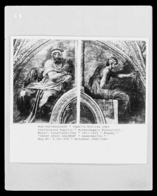 Sixtinische Decke — Die Vorfahren Christi — Jesse, David und Salomon