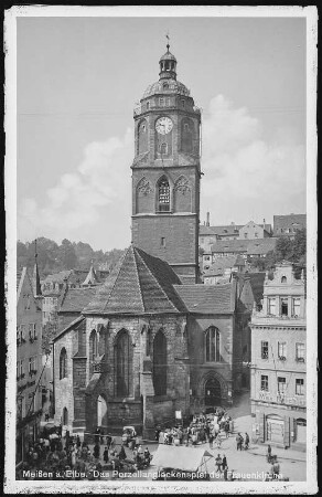 Meißen. Frauenkirche mit Glockenspiel