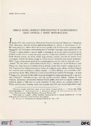 15: Obraz Matki Boskiej Różańcowej w Sandomierzu : jego geneza i treść historyczna
