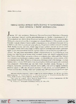 15: Obraz Matki Boskiej Różańcowej w Sandomierzu : jego geneza i treść historyczna