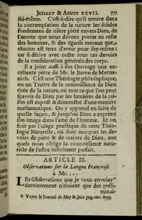 Article IX.