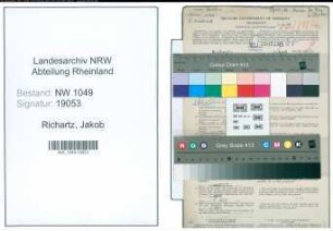 Entnazifizierung Jakob Richartz , geb. 02.01.1894 (Maler)