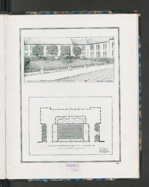 Gartenhof an den Beamtenwohnungen der -H.-A.-L.- in Wilhelmsburg