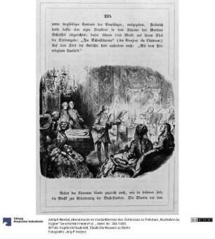 Abendmusik im Konzertzimmer des Schlosses zu Potsdam, Illustration zu Kugler "Geschichte Friedrich des Großen". S.275