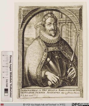 Bildnis Ferdinand II., römisch-deutscher Kaiser (reg. 1619-37)