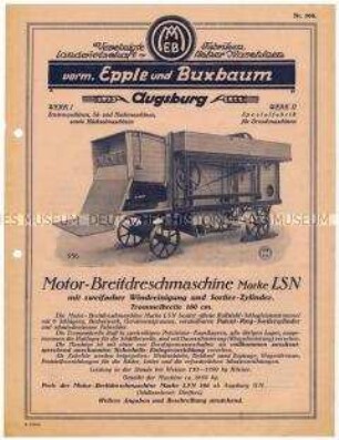 Motor-Breitdreschmaschine