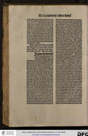 Item eadem dominica de passione infra diem de interesse et in quibus casibus et quare liceat accipere ultra sortem. Sermo xlii.