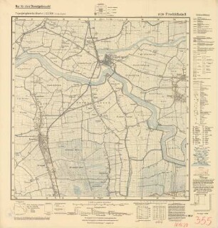 1620 (alte Nr.: 355) Friedrichstadt, Topographische Karte 1:25000 (4cm - Karte)