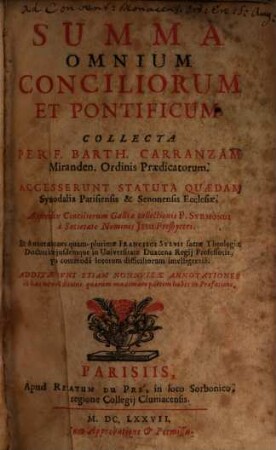 Summa omnium Conciliorum et Pontificum