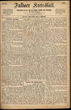 Ausgabe vom Samstag, den 04. Februar 1882.