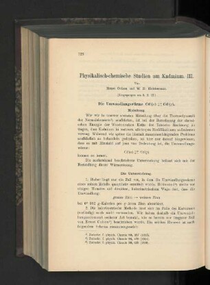 Physikalisch-chemische Studien am Kadmium. III.