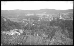Waldenburg. Altstadt Blick ins Muldetal
