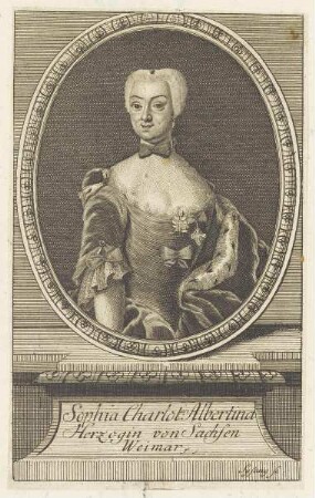 Bildnis der Sophia Charlot. Albertina von Sachsen Weimar