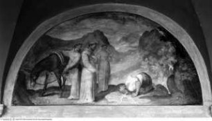 Episoden aus dem Leben des heiligen Franz von Assisi, Lünette 19: Das Quellwunder