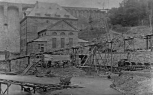 Bau der Diemeltalsperre/Diemel