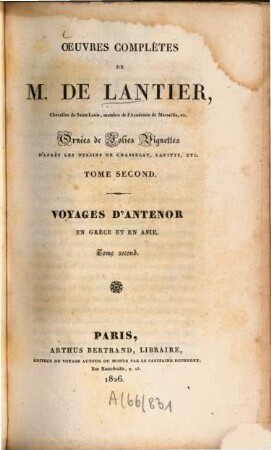 Oeuvres complètes : Ornées de jolies vignettes, 2. T. 2. - 419 S. : 1 Ill.