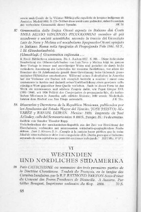 VI Westindien und Nördliches Südamerika