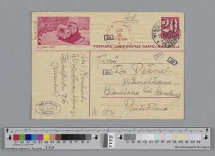 Postkarte an Ida Dehmel
