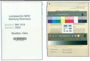 Entnazifizierung Hans Muellers , geb. 01.04.1903 ()
