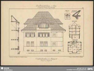 Einfamilienhaus in Stuttgart [Grundriss, Aufriss]