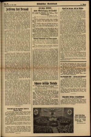 Zweite Ausgabe vom Mittwoch, den 24. Juli 1940.
