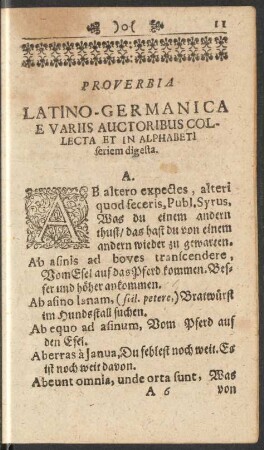 Proverbia Latino-Germanica