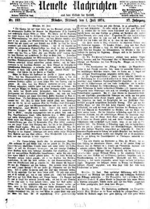 Neueste Nachrichten aus dem Gebiete der Politik. 1874 = Jg. 27, 7 - 9