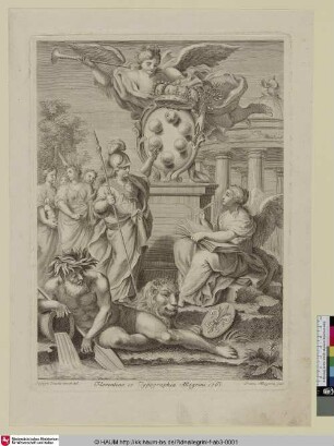 Titelblatt der Chronologica series simulacrorum regiae familiae Mediceae