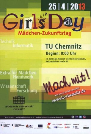 Girls Day - Mädchen-Zukunftstag