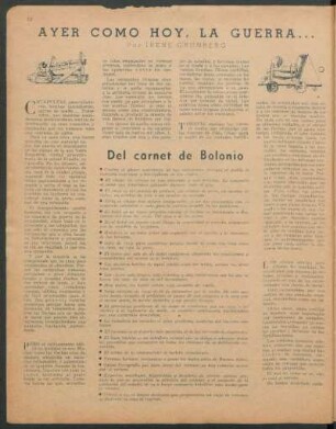 Del carnet de Bolonio