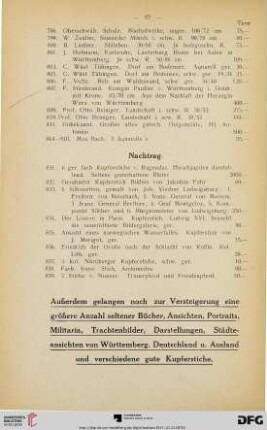 Nachtrag (Nr. 831-839)