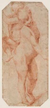 Zwei Putti (Studie nach zwei Figuren aus Correggios "Madonna des heiligen Georg" in der Gemäldegalerie Alte Meister, Dresden; recto)