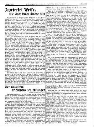 Zweierlei Weise, wie Gott seiner Kirche hilft