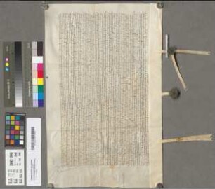 Revers betreffend Amtmannsbestallung über das Schloß und Amt Hardt: des Bernhards Burscheid. Mitsiegler: Lutter Quade, Godart von der Bongart. d. 1444 März 13.